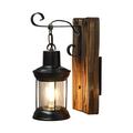 Lightinthebox LED Wall Light Vintage Retro Wooden Metal Painting Color Wall lamp Sconces Lighting Fixture With 6FT Plug In Cord And On/Off Switch EU/US Plug AC85-265V