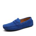 Men's Loafers Slip-Ons Suede Shoes Dress Shoes Plus Size Penny Loafers Business Casual British Party Evening Loafer Sapphire Navy Wine Red Summer Spring Fall