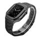 Link Bracelet Compatible with Apple Watch band 40mm 41mm 44mm 45mm with Case Men Butterfly Buckle Stainless Steel Strap Replacement Wristband for iwatch Series 9 8 7 6 5 4 SE