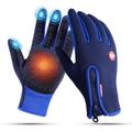 Winter Gloves Bike Gloves Cycling Gloves Ski Gloves Mountain Bike MTB Anti-Slip Touch Screen Gloves Thermal Warm Waterproof Full Finger Gloves Sports Gloves Fleece Silicone Gel Black Purple