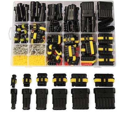 708PCS 1-6Pins HID Waterproof Connectors 43 Sets Car Marine Seal Electrical Wire Connector Plug Truck Harness 300V 12A Kit