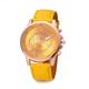 Geneva Women Quartz Watch Outdoor Casual Wristwatch Analog Waterproof Leather Strap Watch