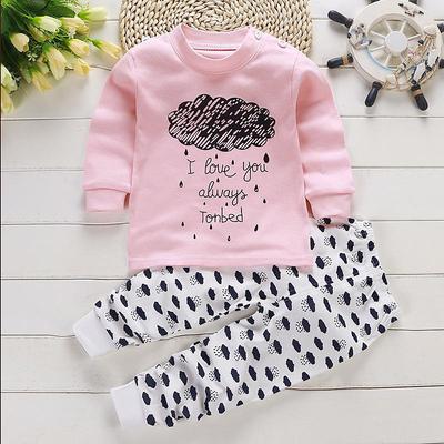 Kids Boys 2 Pieces T-shirt Pants Long Sleeve Owl A01 A02 Animal Cartoon Crewneck Summer Spring Basic Home 3-7 Years