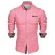 Men's Prom Shirt Tuxedo Shirts Pink Long Sleeve Paisley Turndown Summer Spring Party Outdoor Clothing Apparel Button-Down