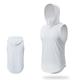 Men's Men Tops Tank Sleeveless Hoodie Hooded Sleeveless Sports Outdoor Vacation Going out Casual Daily Gym Quick dry Breathable Soft Plain Black White Activewear Fashion Sport