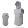 Men's Men Tops Tank Sleeveless Hoodie Hooded Sleeveless Sports Outdoor Vacation Going out Casual Daily Gym Quick dry Breathable Soft Plain Black White Activewear Fashion Sport