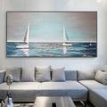 Mintura Handmade Abstract Boat Landscape Oil Paintings On Canvas Wall Art Decoration Modern Picture For Home Decor Rolled Frameless Unstretched Painting
