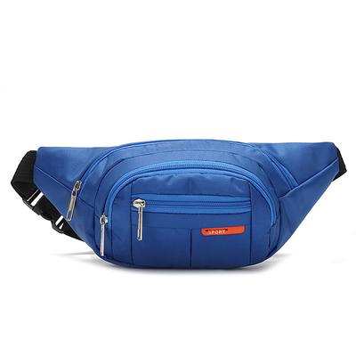 Unisex Black Waterproof Waist Bag - Multi-Pocket Fanny Pack with Adjustable Strap, Durable Belt Bag for Travel, Sports, Hiking, and Outdoor Activities