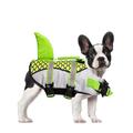 Dog Life Jacket Ripstop Pet Flotation Vest Saver Mermaid Swimsuit Shark Preserver for Water Safety at The Pool Beach Boating Hunting