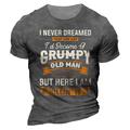 Graphic Letter Vintage Fashion Classic Men's 3D Print T shirt Tee Grumpy Old Man T Shirt Outdoor Casual Daily T shirt A B C Short Sleeve Crew Neck Shirt Summer Clothing Apparel S M L XL 2XL 3XL 4XL