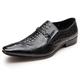 Men's Slip-On Leather Shoes European Version Business Pointed Toe Slip-On Leather Shoes