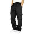 Men's Joggers Cargo Pants Bottoms Street Athleisure Summer Breathable Soft Sweat wicking Fitness Gym Workout Running Loose Fit Sportswear Activewear Solid Colored Dark Grey Black White