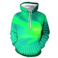 Men's Hoodie Pullover Hoodie Sweatshirt Yellow Red Blue Purple Green Hooded Graphic Optical Illusion Daily Going out 3D Print Plus Size Casual Clothing Apparel Hoodies Sweatshirts Long Sleeve