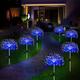 1 Pack solar powered 8-function Christmas decorative fireworks lamp, floor mounted lawn light, holiday wedding, Christmas Halloween outdoor waterproof decorative lamp 90/120/150/200Leds