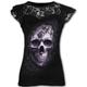 Retro Vintage Punk Gothic T-shirt Halloween Costumes Skeleton / Skull Women's Lace Masquerade Party / Evening T-shirt