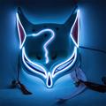 Holloween Mask Led Fox Mask Plastic Led Light Up Masks Cosplay Mask Headwear Halloween Mask Party