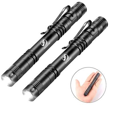 2 Pack LED Tactical Flashlight Torch Camping Lights Waterproof Multi-function for Camping Biking Hiking Outdoor Home Emergency 3.7V