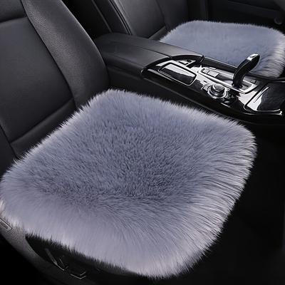 Car Seat Cushion Winter Thickened Warm Breathable Seat Cushion Cover Simple Plush Vent Car Interior Seat Cushion