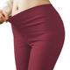 Women's Skinny Slacks Pants Trousers Solid Colored Full Length Stretchy High Waist Classic Style Casual / Sporty Work Daily Black Wine S M Spring, Fall, Winter, Summer