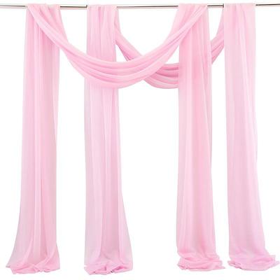 Sage Green Wedding Arch Drapes Chiffon Fabric Drapery Sheer Backdrop Curtains for Party Ceremony Arch Stage Decorations