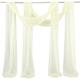 Sage Green Wedding Arch Drapes Chiffon Fabric Drapery Sheer Backdrop Curtains for Party Ceremony Arch Stage Decorations