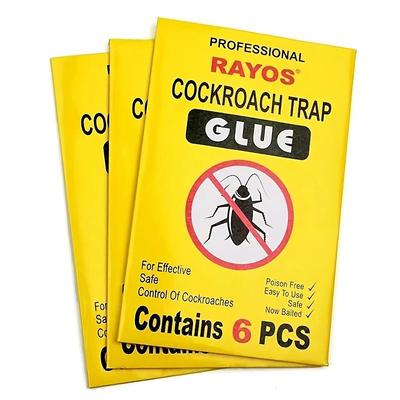 6pcs, Cockroach Sticker Trap Sticky Cockroach Board, Indoor And Outdoor Insect Traps, Indoor Outdoor House Kitchen Plants Trees Flying Insects, Pest Control