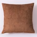 Decorative Toss Pillows Striped Corduroy Throw Pillow Covers Solid Color Cushion Sofa Cushion Headrest Backrest Cushion 1pc