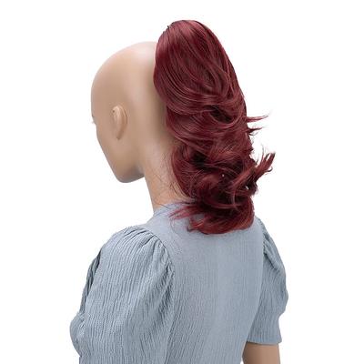 Hairpiece Ponytail Extensions Voluminous Wavy Blond Mix H136