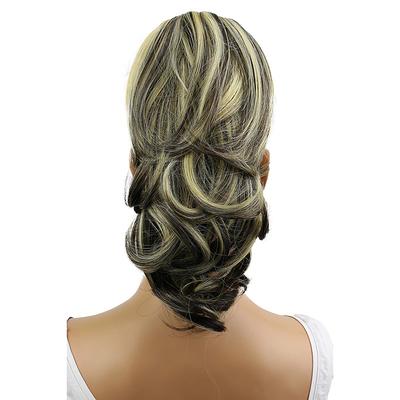 Hairpiece Ponytail Extensions Voluminous Wavy Blond Mix H136