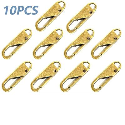 10pcs Universal Zipper Puller Detachable Zipper Head Instant Zipper Repair Kits For Zipper Slider DIY Sewing Craft Sewing Kits Zippers