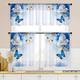 Kitchen Curtains Window Valance Curtains, Short Cafe Curtains Farmhouse Rod Pocket Tier Curtain For Living Room Window Door, Doorway(Not A Set)