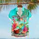 It's 5 O'clock Somewhere Drinks Men's Resort Hawaiian 3D Printed Shirt Button Up Short Sleeve Summer Beach Shirt Vacation Daily Wear S TO 3XL
