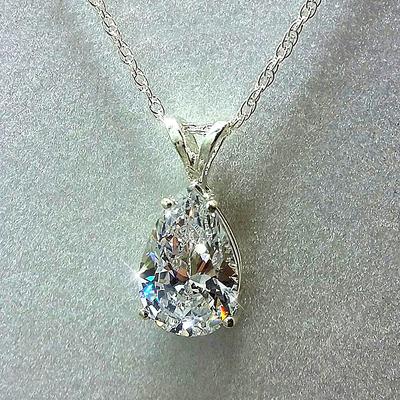 Pendant Necklace Chrome Rhinestones Women's Fashion Simple Luxury Geometrical Geometric Necklace For Wedding Gift Prom