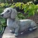 Dachshund Statue Garden Decor Memorial Dog Figurines Puppy Lying Down Decor Garden Decoration Diy Accessories Home Decor