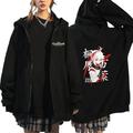 Genshin Impact Xiao Hutao Venti Hoodie Outerwear Zip Up Anime Classic Street Style Outerwear For Couple's Men's Women's Adults' Hot Stamping