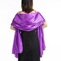 Women's Women's Shawls Wraps Party Holiday Cocktail Party Silver Red Purple Scarf Pure Color / Satin / Fall / Winter / Spring / Summer
