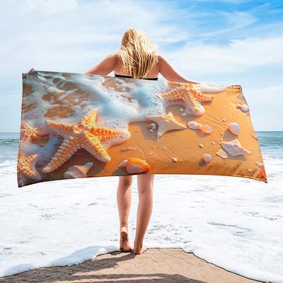Landscape Beach Towel,Beach Towels for Travel, Quick Dry Towel for Swimmers Sand Proof Beach Towels for Women Men Girls Kids, Cool Pool Towels Beach Accessories Absorbent Towel