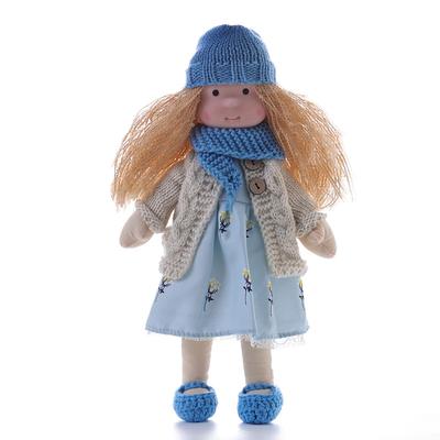Cotton Body Waldorf Doll Doll Artist Handmade Mini Dress Up Doll Diy for Christmas Gifts