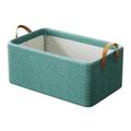 Foldable Storage Box With Steel Frame, Large Capacity Clothes Trousers Storage Basket, Portable Home Wardrobe Storage Box