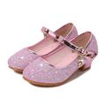 Girls' Cosplay Shoes Heels Glitters Cosplay Heel Cosplay Lolita Rubber PU Cosplay Big Kids(7years ) Little Kids(4-7ys) School Party Birthday Walking Shoes Outdoor Buckle Purple Rosy Pink Blue Fall