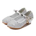 Girls' Cosplay Shoes Heels Glitters Cosplay Heel Cosplay Lolita Rubber PU Cosplay Big Kids(7years ) Little Kids(4-7ys) School Party Birthday Walking Shoes Outdoor Buckle Purple Rosy Pink Blue Fall