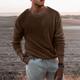 Men's Sweater Pullover Sweater Jumper Ribbed Knit Cropped Knitted V Neck Clothing Apparel Spring Fall Camel Gray / GRAY S M L