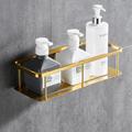 Shower Caddy Rectangle Bathroom Shelf for Washing Supplies, Bath Fixture, Wall Mounted New Design Creative Contemporary Modern 304Stainless Steel, Matte Black, Brushed Nickel, Matte Gold, Chrome 1pc