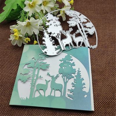 Create Beautiful Crafts with Metal Trees Cutting Dies - Perfect for Card Making, Scrapbooking, Stamping More!