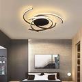 1-Light 56 cm Ceiling Lights LED Aluminum Geometric Painted Finishes Design Flush Mount Lights Modern Artistic Kitchen Bedroom Lights 110-240V ONLY DIMMABLE WITH REMOTE CONTROL