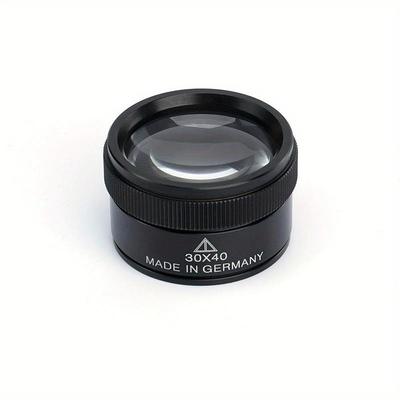 Lightweight 30x40 Magnifying Glass Single Color Optical Lens Portable Magnifier Loupe For Jewelry Coin Stamps Watch