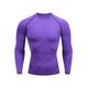 Men's Gym Shirt Sports T-Shirt Crew Neck Long Sleeve Sports Outdoor Fitness Gym Soft Plain Black White Activewear Fashion Sport