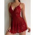 Women'S Sexy Halter Mesh See-Through Seductive Nightgown Pajamas