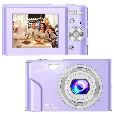 Digital Camera 1080P 48 Mega Pixels Vlogging Camera with 16X Digital Zoom Compact Portable Mini Cameras for Beginners Brithday Gift