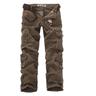 Men's Cargo Pants Cargo Trousers Combat Trousers Trousers Multi Pocket Plain Full Length Cotton Casual Black khaki Micro-elastic